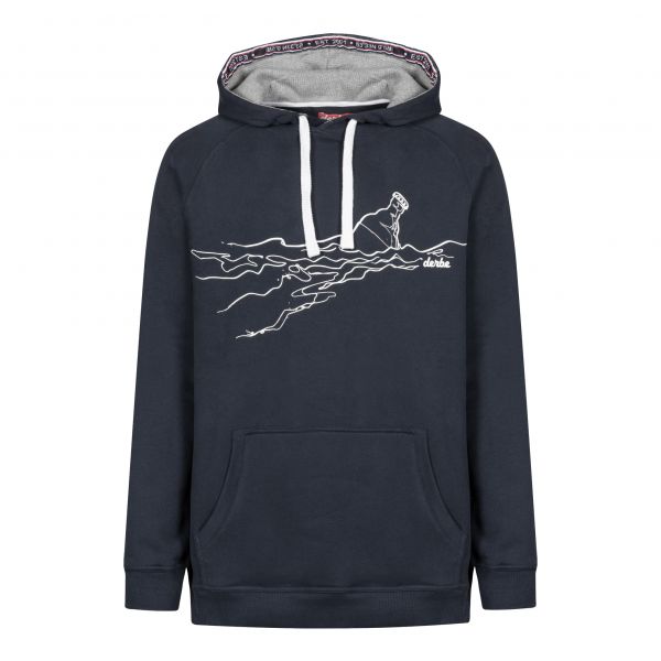 DERBE - FLASCHENPOST - HERREN HOODY KAPUZEN SWEATSHIRT - NAVY