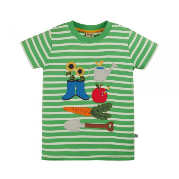 FRUGI - SID APPLIQUE - KURZARM T-SHIRT