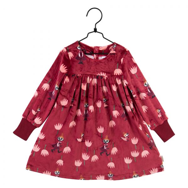 MARTINEX - TULIPS DRESS - MOOMIN KLEID - DARK RED