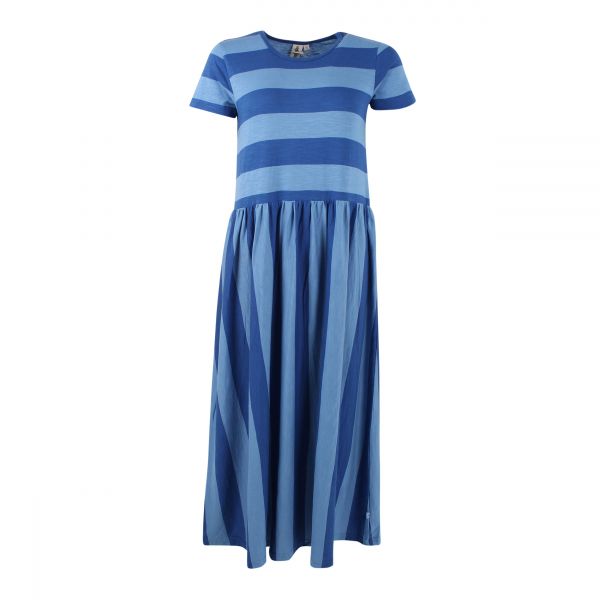 DANEFAE - DANEKROEYER SLUB JERSEY DRESS - DAMEN KLEID - KLEIN BLUE/COLD BLUE