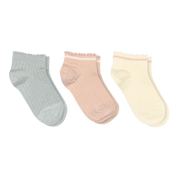 MP DENMARK - PETRA SOCKS - KINDER SNEAKERSOCKEN IM 3-ER PACK