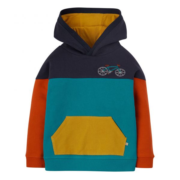 FRUGI - BEN COLOUR BLOCK HOODY - BIO KAPUZENPULLOVER