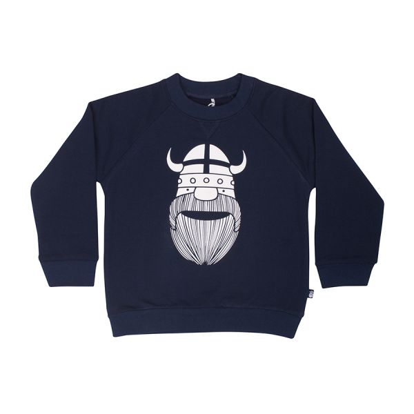 Danefae - Amerika Sweat - Langarm Sweatshirt GLOW - Navy