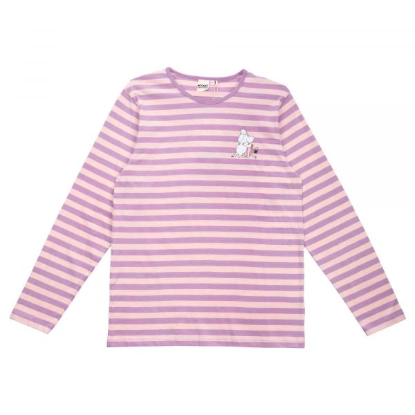 MARTINEX - KUISMA SHIRT HUG - DAMEN LANGARM T- SHIRT - STRIPE LILAC