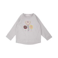 SENSE ORGANICS - NEDA SWEATER - MÄDCHEN LANGARM OBERTEIL - LILAC GREY/FLOWER EMBROIDERY SENSE ORGANICS - NEDA SWEATER - MÄDCHEN LANGARM OBERTEIL - LILAC GREY/FLOWER EMBROIDERY