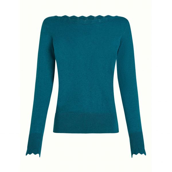 KING LOUIE - AUDREY TOP COCOON - DAMEN OBERTEIL - SPRUCED GREEN