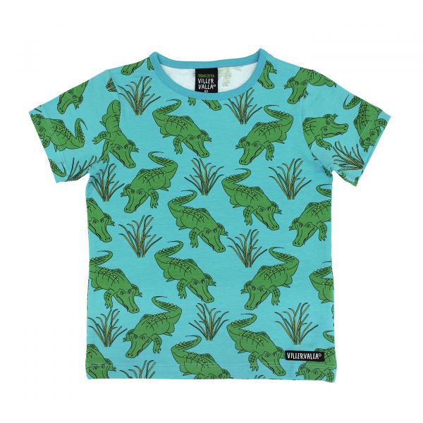 VILLERVALLA - T- SHIRT S/S CROCO - BIO KURZARM T- SHIRT - CROCODILE