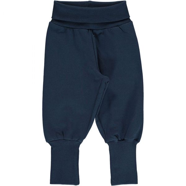 MAXOMORRA - PANTS RIB SOLID - EINFARBIGE KREMPELHOSE