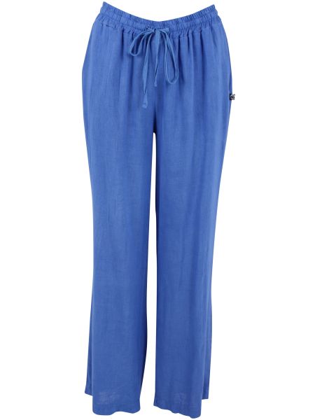 DANEFAE - DANEBREEZE MODAL LINNEN PANTS - LEICHTE DAMEN SOMMERHOSE - MODAL PANTS COLD BLUE