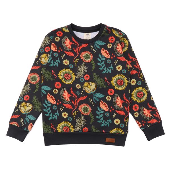 WALKIDDY - BIO PULLOVER-SWEATSHIRT - CHEERFUL FLOWERS - CHEERFUL FLOWERS