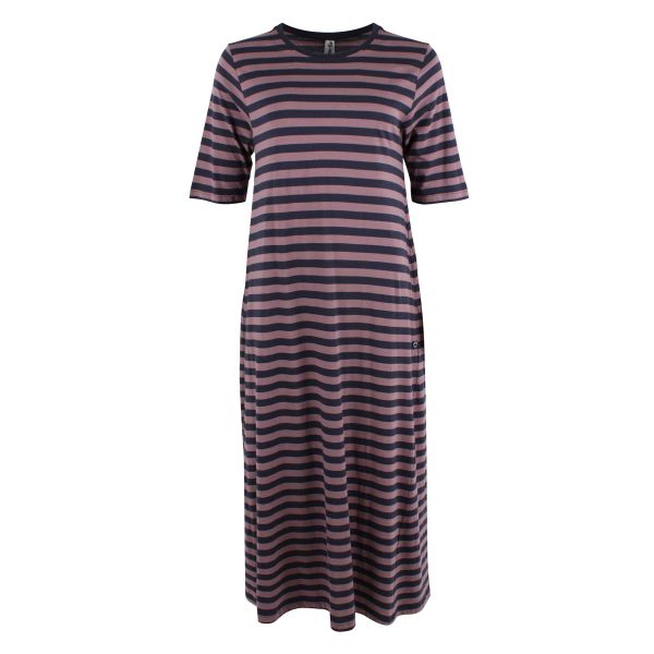 DANEFAE - DANEBASIC GOODNEWS DRESS - DAMEN SOMMERKLEID - MAUVE/DARK NAVY