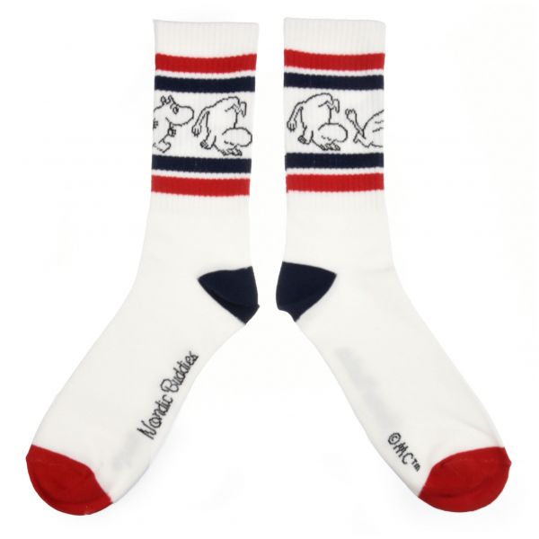 NORDIC BUDDIES - TENNIS SOCKS ADULT MEN - MOOMIN HERREN SOCKEN - WHITE