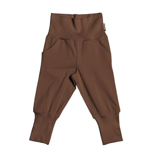 MAXOMORRA - PANTS WAIST SWEAT - INNEN ANGERAUTE HOSE - BROWN