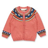 SENSE ORGANICS - MAXIM - STRICK CARDIGAN  - PINK + PATTERN SENSE ORGANICS - MAXIM - STRICK CARDIGAN  - PINK + PATTERN
