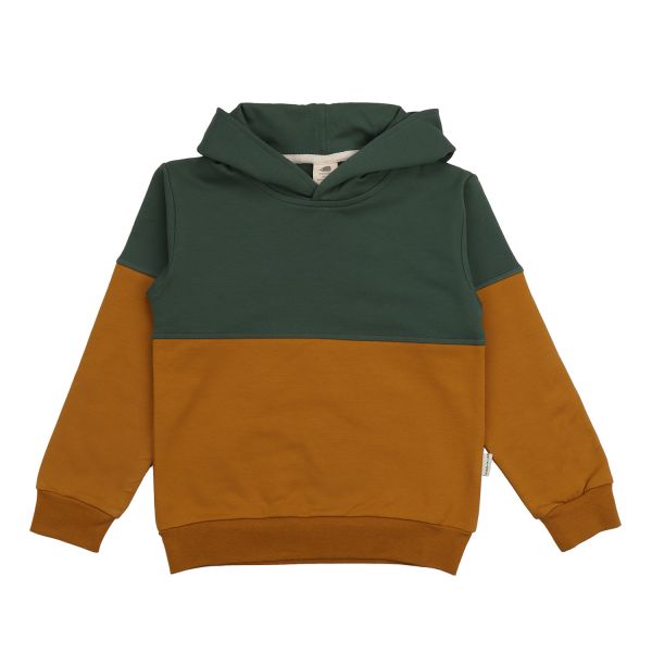 WALKIDDY - CRAZY MACHINES-HOODIE - KAPUZEN PULLOVER - GREEN/YELLOW