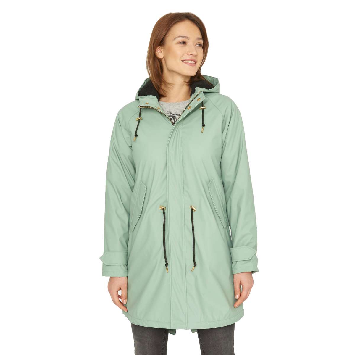 Parka Softshellmantel Damen Oliv Softshell Coat Schmuddelwedda