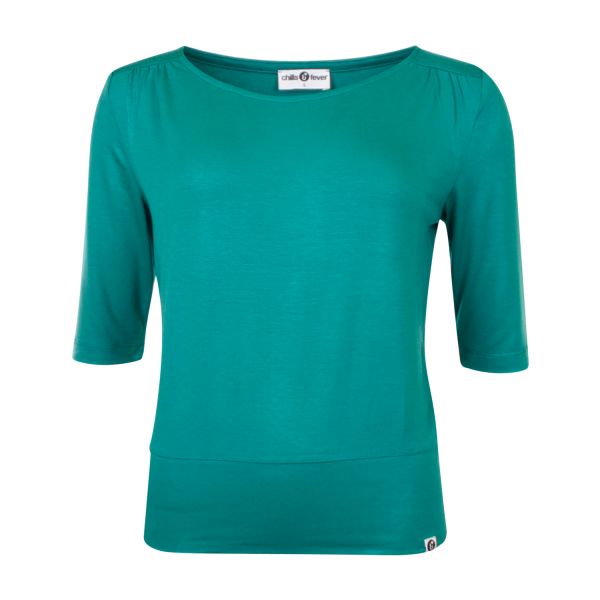 CHILLS & FEVER - SHIRT JONI - DAMEN KURZARM OBERTEIL - SHADY