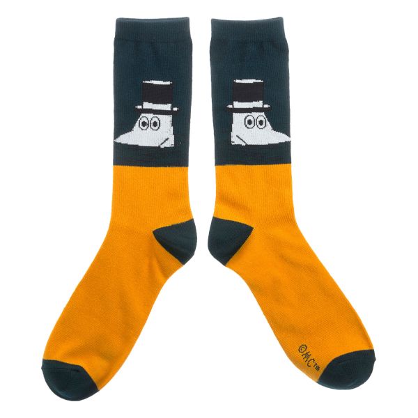 NORDIC BUDDIES - MOOMIN MEN SOCKS - MOOMINPAPA SWIMMING YELLOW GRÖSSE 40-45