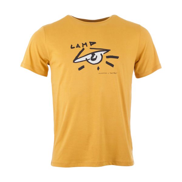 MUNOMAN - T-SHIRT ARNE LAMP - HERREN KURZARM SHIRT - MUSTARD