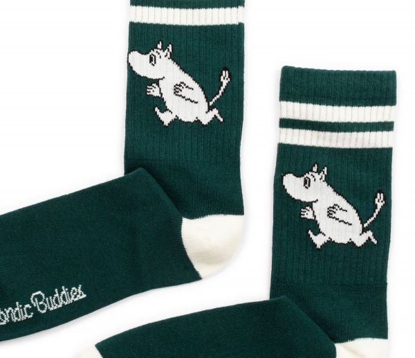 NORDIC BUDDIES - MOOMIN RETRO MEN SOCKS - FOREST GREEN - GRÖSSE 40-45