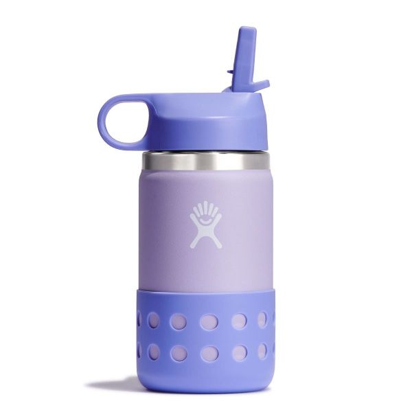 HYDRO FLASK - 12 OZ KIDS WITE MOUTH STRAW LID AND BOOT - ISOLIERTER KINDER TRINKBECHER - 354 WISTER