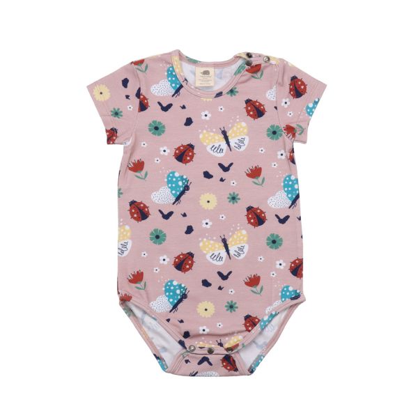 WALKIDDY - JERSEY BODY - KURZARM - LADYBUGS & BUTTERFLIES