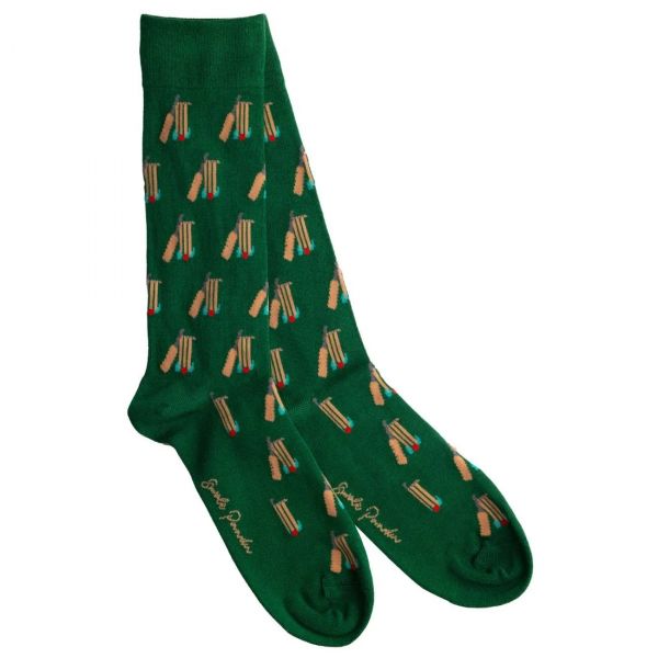 SWOLE PANDA - CRICKET BAMBOO SOCKS - HERREN SOCKEN MIT SCHLÄGER UND KUGEL