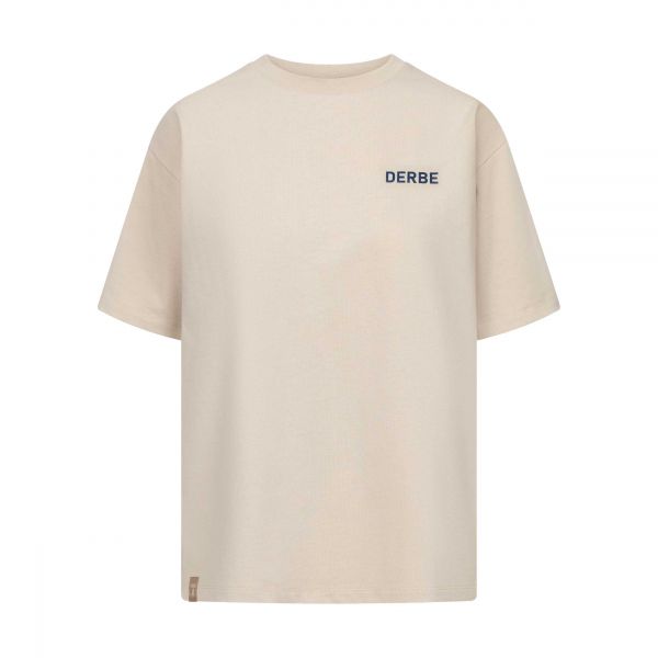 DERBE - FRANZ CHERIE_STRIPE - FRAUEN T-SHIRT - RAINY DAY/CARAMEL CAFÉ