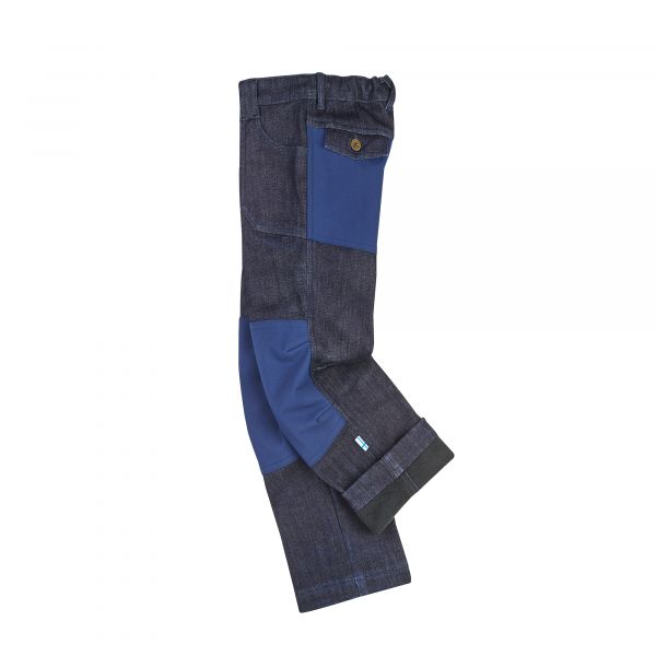 finkid - KALLE THERMO DENIM - WINTERJEANS MIT FLEECE INNENSEITE PO- UND KNIEVERSTÄRKUNG - DENIM