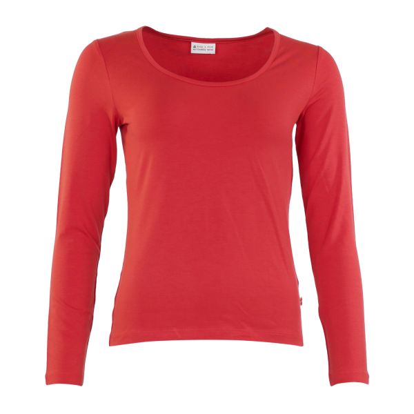 FROY & DIND - SHIRT LARA JERSEY TENCEL - DAMEN OBERTEIL - RED