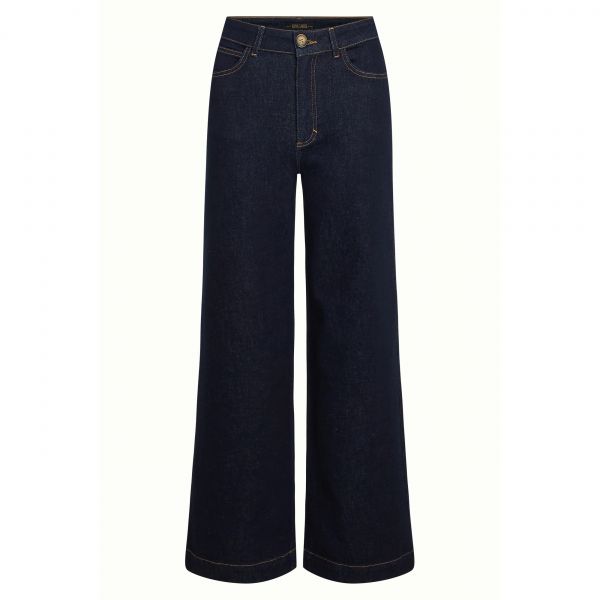 KING LOUIE - PAIGE PANTS WALKER DENIM - DAMEN HOSE - INDIGO BLUE
