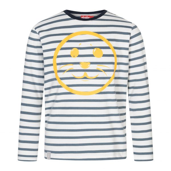 DERBE- ROBSMILE STRIPED - KINDER LANGARMSHIRT - ORION BLUE