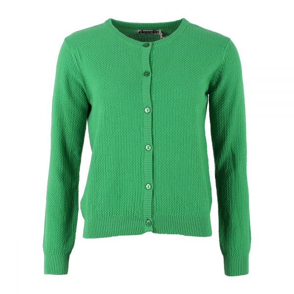 DANEFAE - DANESAGA PEARL CARDIGAN - DAMEN STRICKJACKE - GREEN