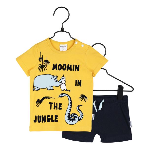 MARTINEX - MOOMIN SHORTS SET - KURZER SCHLAFANZUG - YELLOW