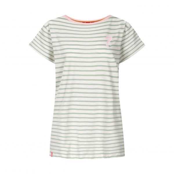 DERBE - QUESTION MARK_STRIPED - DAMEN T-SHIRT