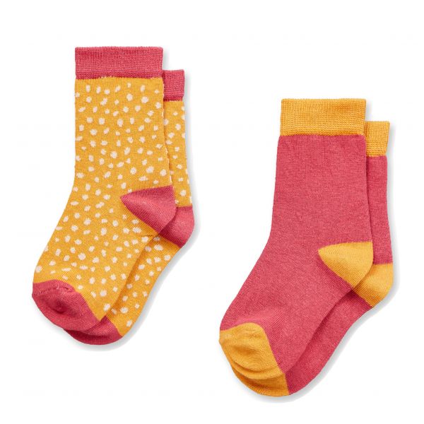 SENSE ORGANICS - LORIS - SOCKEN IM 2-ER PACK - GOLD+SPOTS/PALE STRAWBERRY