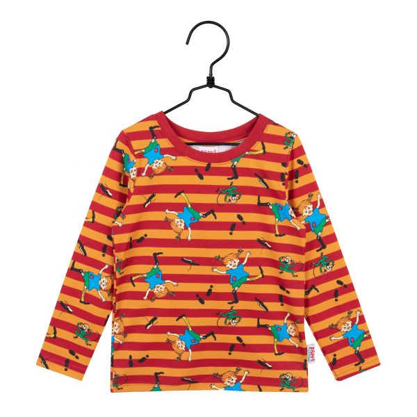MARTINEX - STEP SHIRT - PIPPI LANGSTRUMPF RINGEL SHIRT - DARK RED